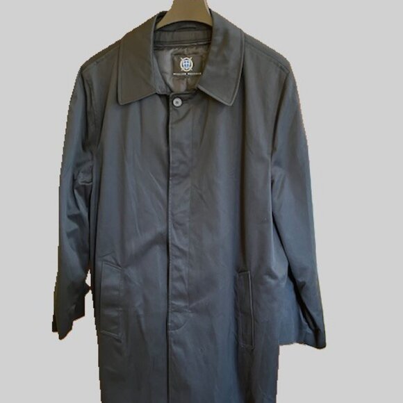 Trenchcoat with removeable Thinsulate liner Mens 46 reg Black - Picture 2 of 7